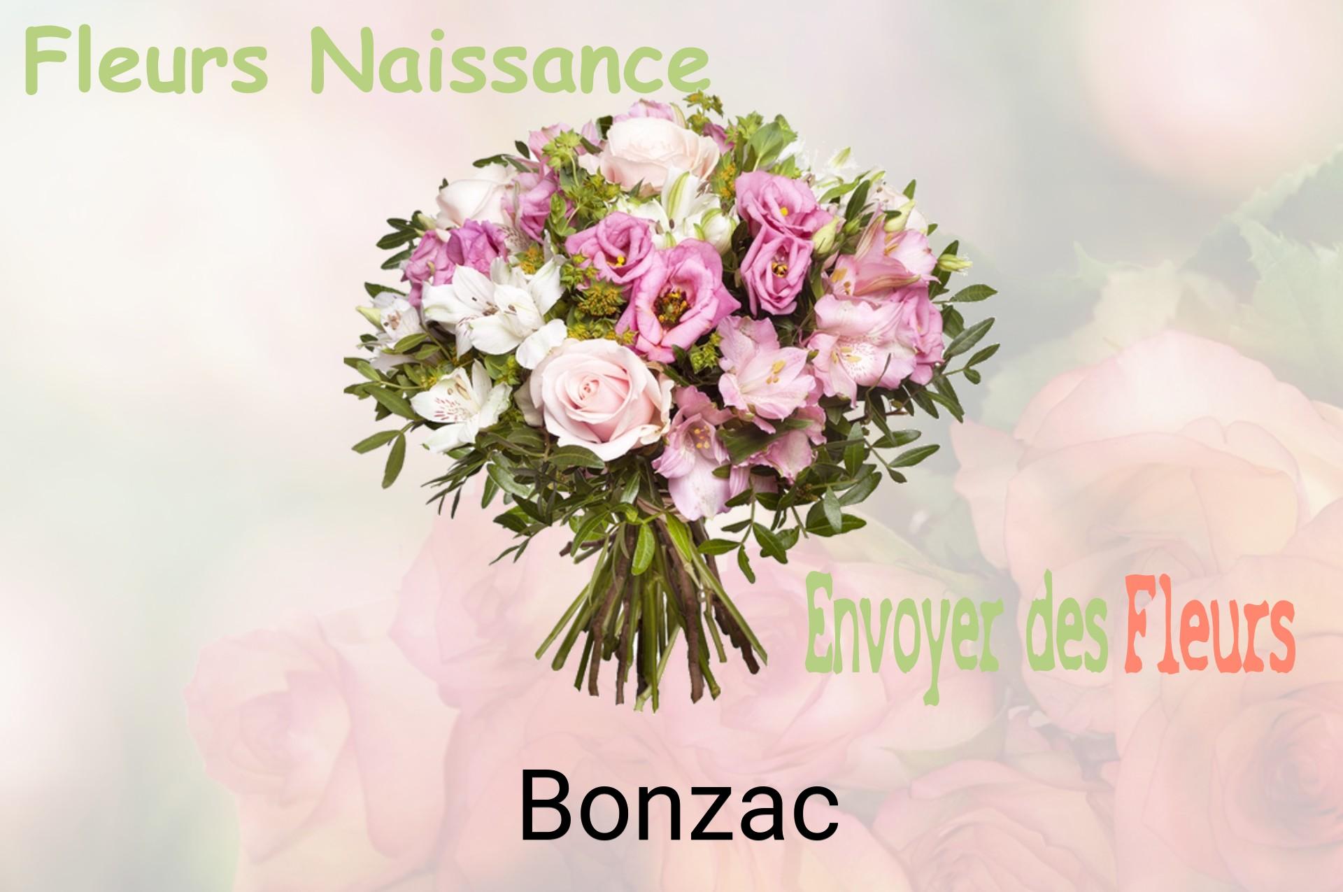 Bouquet de fleurs de naissance livré à Bonzac